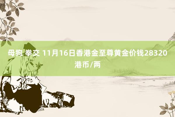 母狗 拳交 11月16日香港金至尊黄金价钱28320港币/两
