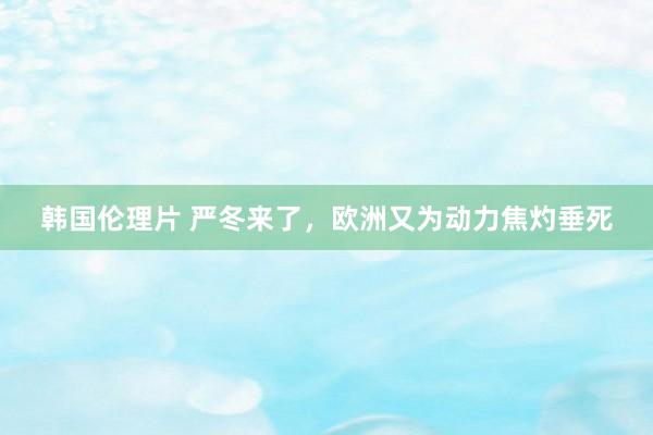 韩国伦理片 严冬来了，欧洲又为动力焦灼垂死