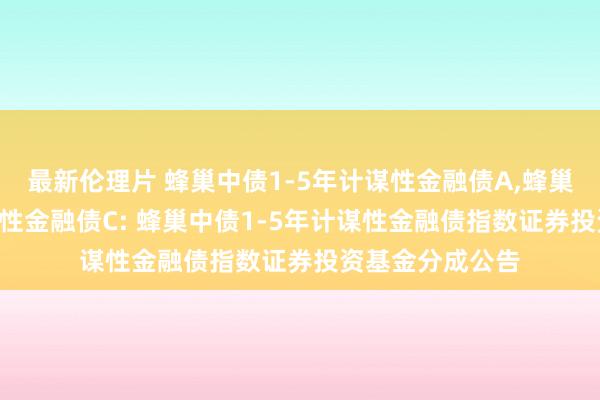 最新伦理片 蜂巢中债1-5年计谋性金融债A,蜂巢中债1-5年计谋性金融债C: 蜂巢中债1-5年计谋性金融债指数证券投资基金分成公告