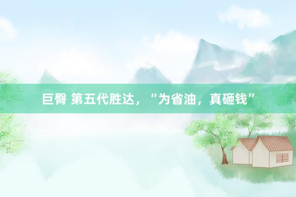 巨臀 第五代胜达，“为省油，真砸钱”