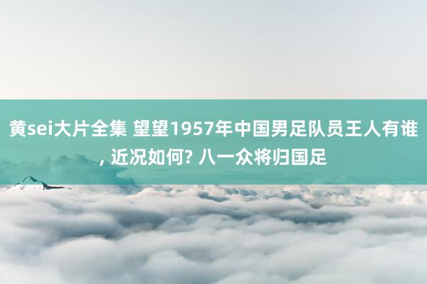 黄sei大片全集 望望1957年中国男足队员王人有谁， 近况如何? 八一众将归国足
