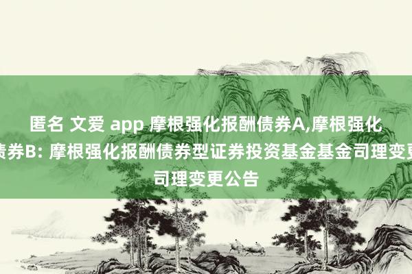 匿名 文爱 app 摩根强化报酬债券A，<a href=