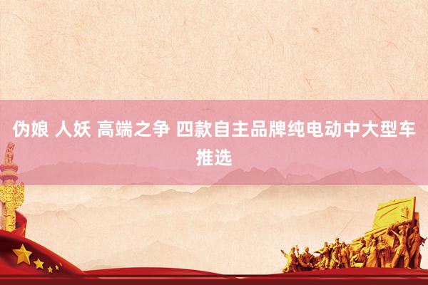 伪娘 人妖 高端之争 四款自主品牌纯电动中大型车推选