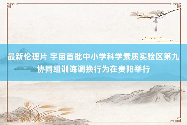 最新伦理片 宇宙首批中小学科学素质实验区第九协同组训诲调换行为在贵阳举行