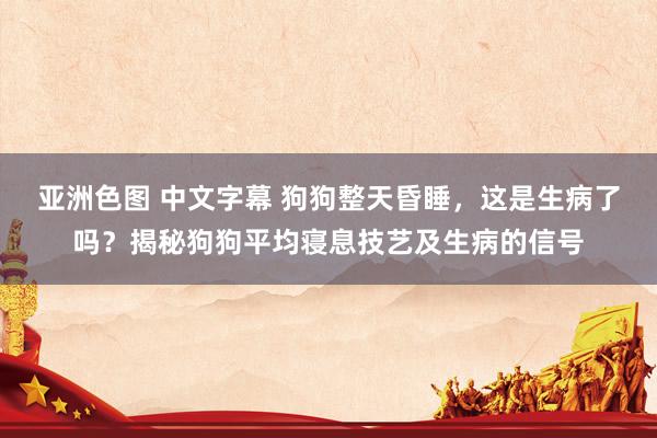 亚洲色图 中文字幕 狗狗整天昏睡，这是生病了吗？揭秘狗狗平均寝息技艺及生病的信号
